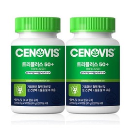 SENOVIS 갤러리아 트리플러스 50+ 멀티비타민 미네랄 오메가3 90캡슐 2개 60일분 Galleria Triple Plus 50+ Multivitamin Mineral Omega-3 90 Capsules 2 Packs 60 Days Supply