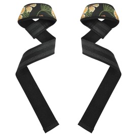 Hawaii - Correas de muñeca de levantamiento de hojas de Reen de 26 pulgadas, antideslizantes para levantamiento de potencia, entrenamiento de fuerza, soporte de culturismo para munecas de mano