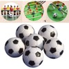 Miss-shop Small Mini Table Football Balls, Pack of 6 Black