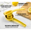 Zulay Kitchen sqeeze-001 Single Bowl Squeezer, Aluminium, Lemon Yellow