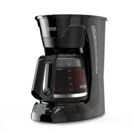 BlackDecker Cafetera Automatica con Panel Digital Programable,12 Tazas y Filtro Permanente, CM1110B-LA                                                