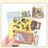 4 Sets 3D Fun Mini House Scene Stickers with Tweezers