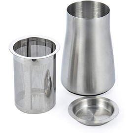 ComfZtar Coffee Sifter and Sieve - Fine Mesh Stainless Steel Container for Coffee Making - Silver Natural Stainless Steel Surface