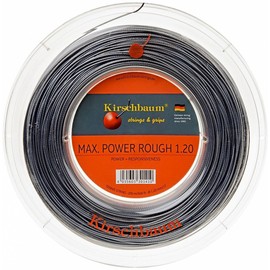Kirschbaum Reel MAX Power Rough Tennis String, 1.25mm/17-Gauge, Silver Grey