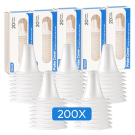 200X Ear Thermometer Probe Covers, for All Braun Thermometer Ear Covers, Lens Filters, Refill Caps, 0% BPA Disposable Covers (200)
