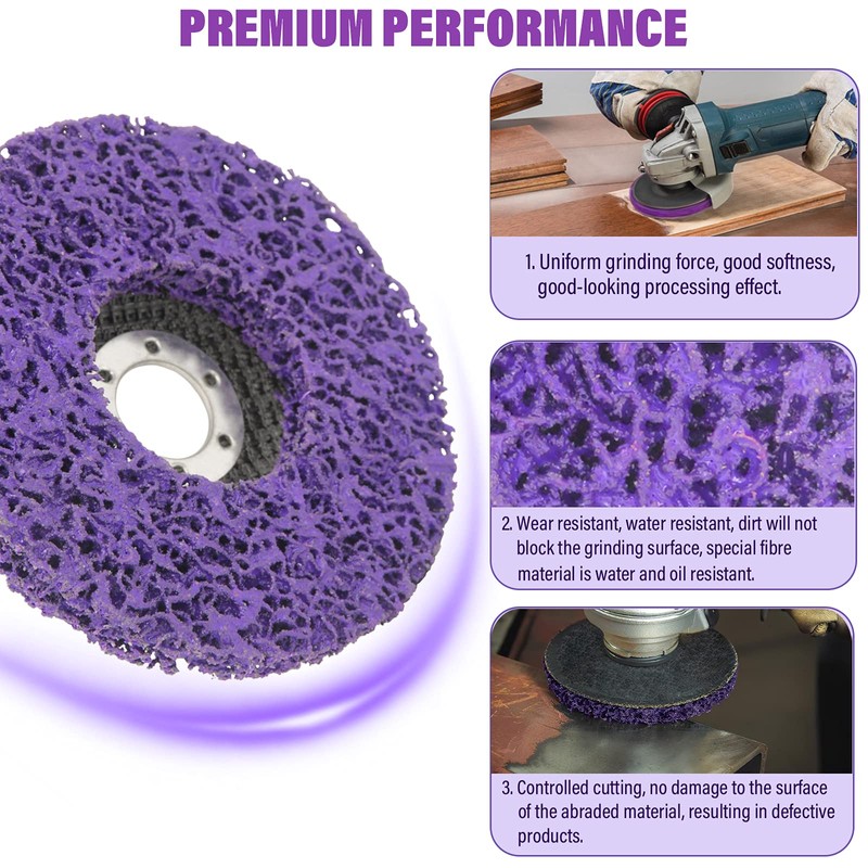 8 Pack Strip Discs Stripping Wheel for Angle Grinder,Paint Rust
