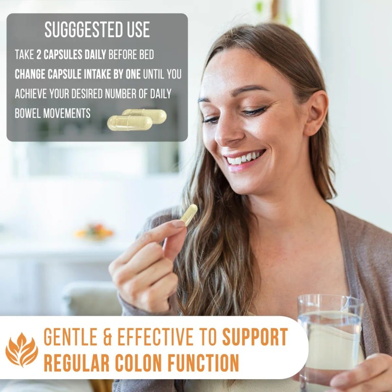 Enliven Limpieza Diario Colon Detox Cápsulas 60 Natural Usa