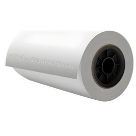 DTF Transfer Film - 17" x 328 ft - Glossy Finish, Cold Peel, Washable, High Ink Adhesion - DTF Paper Roll (Double-sided Coating) for All Fabrics