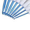 8pcs Crochet Hooks Curved Soft Handle Comfortable Portable Knitting Tool