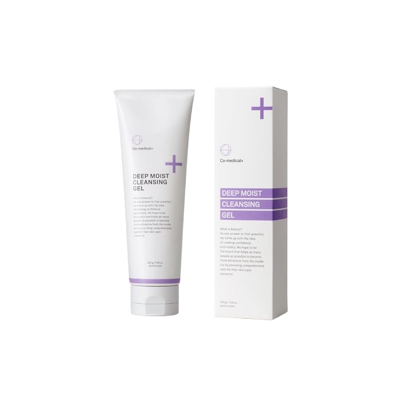 Co-medical+ ディープモイストクレンジング クレンジングジェル 高保湿成分リピジュア＆グリチルリチン酸2K配合 200g 優しくメイクを浮かせて落とす 肌に優しいオイルフリー処方 クレンジング後もうるおう