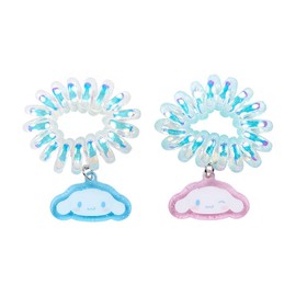Sanrio 835722 Coil Ponytail Holder Set of 2 Cinnamon Roll Hair Bands