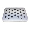 Universal Aluminum Heel Pad Plate Floor Mat Non-Slip Rubber