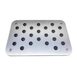 Universal Aluminum Heel Pad Plate Floor Mat Non-Slip Rubber
