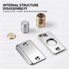 Elfthloo Adjustable Magnetic Door Ball Catch Silver, 2 Pack