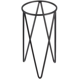 Posh Living 63593 Flower Stand, Pot Stand, 5.1 x 5.1 x 9.8 inches (13 x 13 x 25 cm), Black