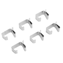 Pack of 50 Metal Christmas Lights Gutter Hooks, Stainless Steel Christmas Lights Gutter Hanger for Outdoor Fairy Lights, Patio Lighting, Decoration (S 16.5 x 12.5 x 28 cm)