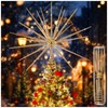 Gold Christmas Tree Topper, Exploding Star Christmas Tree Decorations