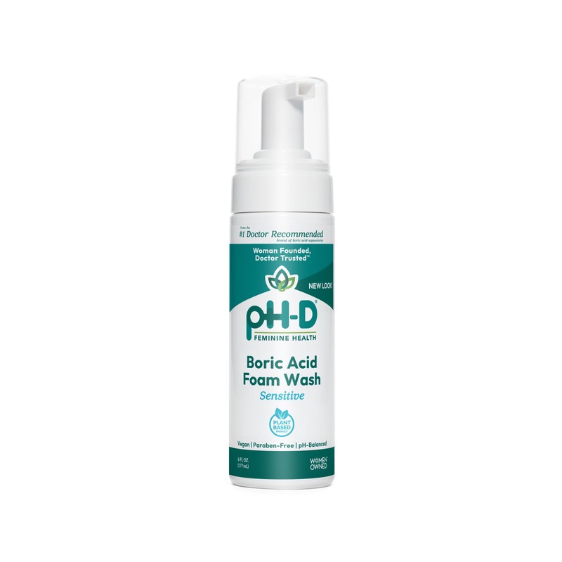 pH-D Espuma Limpiadora Íntima con Ácido Bórico, 177 ml –