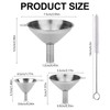 lomdung Small Funnel Set of 3 Small Kitchen Funnel with