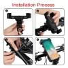Soporte Para Celular Moto Bicicleta Savefree Fijación Segura Negro