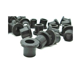 Magic Hub 5/16' Hole Push in Bumper Compression Stem Step Bushing - 1/4' ID x 1/2' OD Rubber Bumper Bushing - 25 Pack