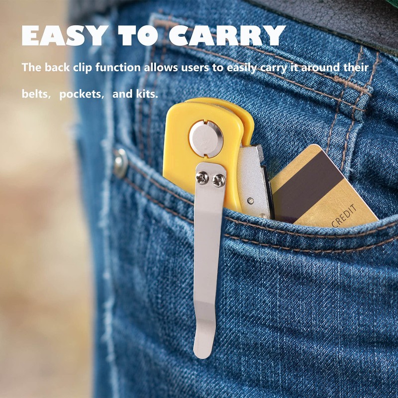 REXBETI Folding Pocket Utility Knife Quick-change SK5 Box Cutter for