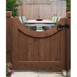 Garden Gate Metal Fixing auto gate Latch Barrel Brenton Bolt Suffolk Latch Black (6" Twisted Ring Gate Latch)