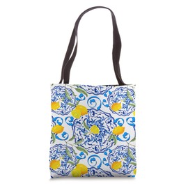 Sicilian,Italian,summer,tiles,citrus,mosaic,majolica art Tote Bag