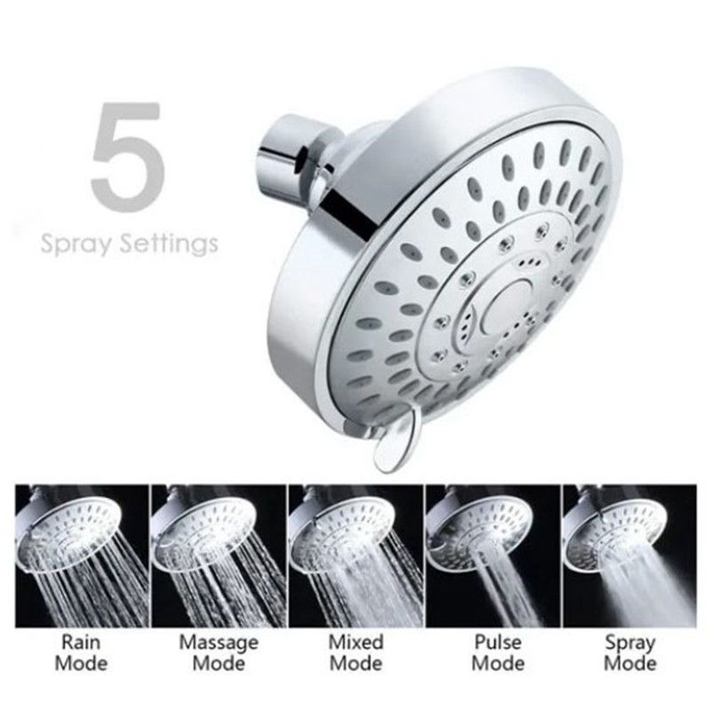 High Pressure Shower Head G1/2 Multifunctional Replacement Rain Shower Head