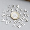 Sterling Silver A-Z Letter Alphabet Initial DIY Charm Pendant 10