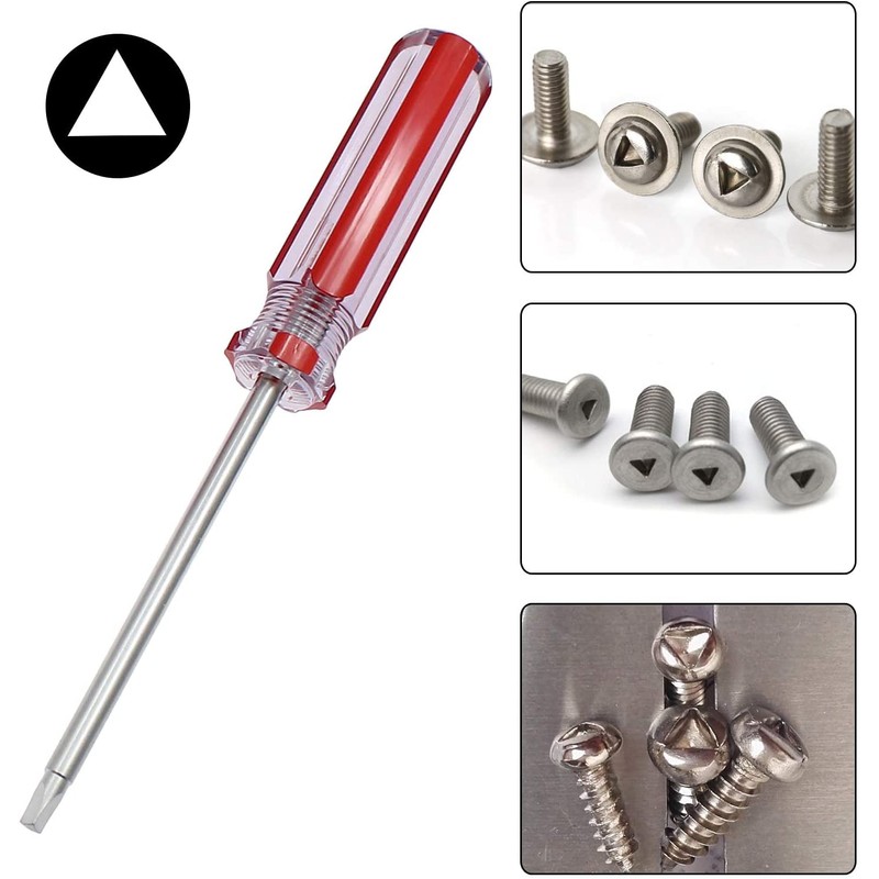 Utoolmart Triangle Screwdriver, 2.3mm Magnetic Triangle Head Tip Screwdriver, 75mm