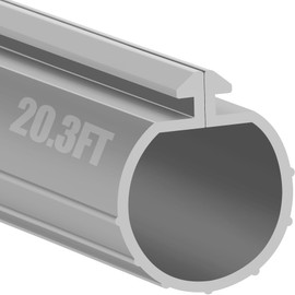 MYFAMIREA 20.3FT Garage Door Seals Bottom Rubber for Clopay Weather Stripping EPDM Weatherproofing Garage Door Bottom Seal Strip Replacement Kit for Single Slot, Flexible and Easy to Install, Gray