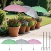 3 Pcs Plant Umbrellas for Outdoor Plants, 25" Garden Plant