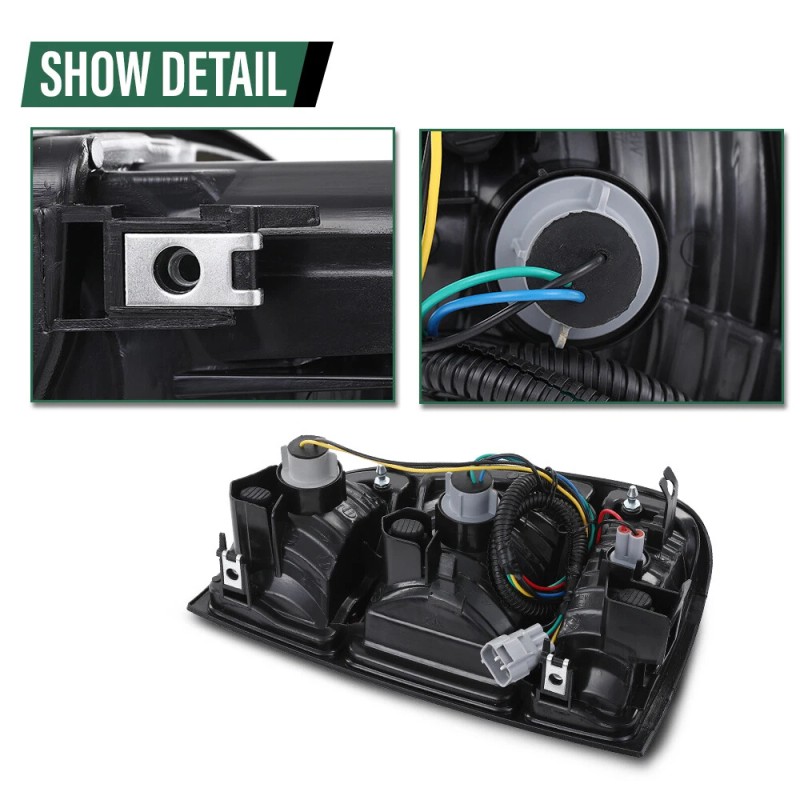 G-PLUS Fit For 00-06 Toyota Tundra Smoke Tail Lights Brake