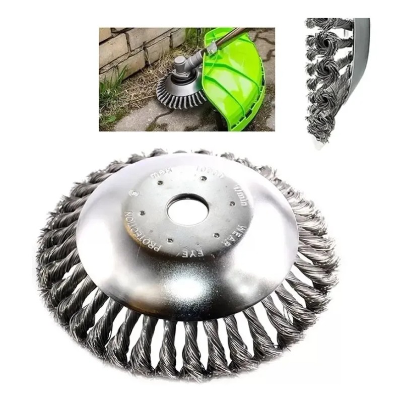 Cabezal De Alambre De Acero Para Deshierbe Universal De 8''
