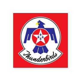 CafePress Air Force Thunderbirds Square Sticker 3 X 3 Square Bumper Sticker Car Decal