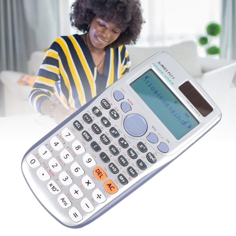 Scientific Calculator Large Display 417 Functions Battery Power Sliding Cove