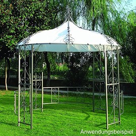 Burma Replacement Roof Gazebo 300 cm Round PVC White
