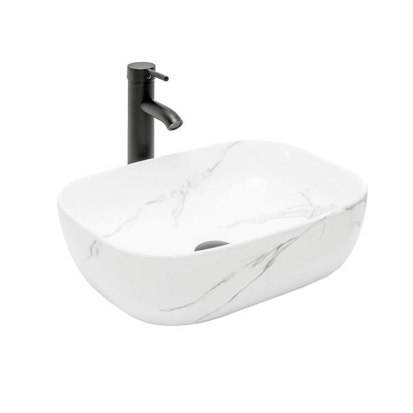 KGAR Bathroom Vessel Sink 18'' x 12.6'' Ceramic Porcelain Bathroom