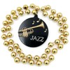 Jazz Medallion Mardi Gras Bead Necklace Cajun New Orleans Louisiana