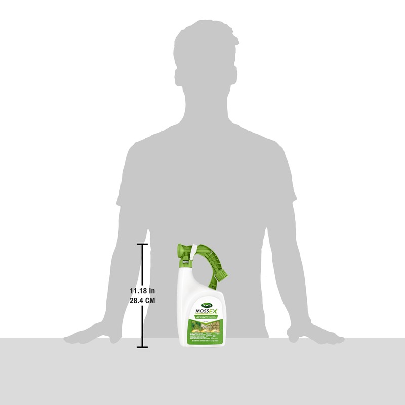Scotts MossEx 3-in-1 Ready Spray, Kills Moss, Algae and Lichens,