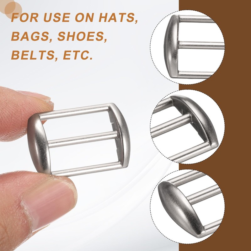 QUARKZMAN Pack of 10 Metal Baseball Cap Buckle, Adjustable Cap