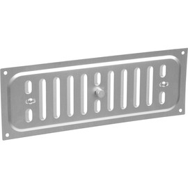 Open & Close Aluminium Air Vent 9" x 3" Hit & Miss Air Vents Adjustable Flyscreen Vents Ventilator Cover Hit & Miss Air Vent Cover Ventilation Cover for Cupboard Wardrobe Ventilation 1 Pack.