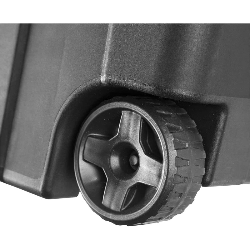 Sterilute Rolling Wheeled Storage Tote 40 gal Heavy Stack 2