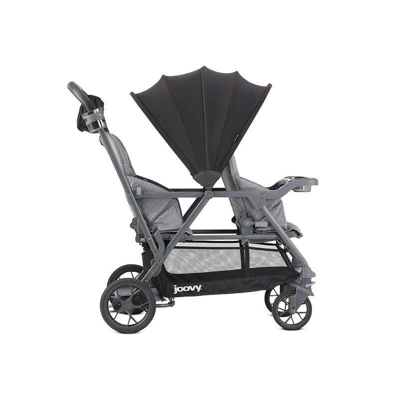 JOOVY Caboose S Rear Seat - Grey Melange
