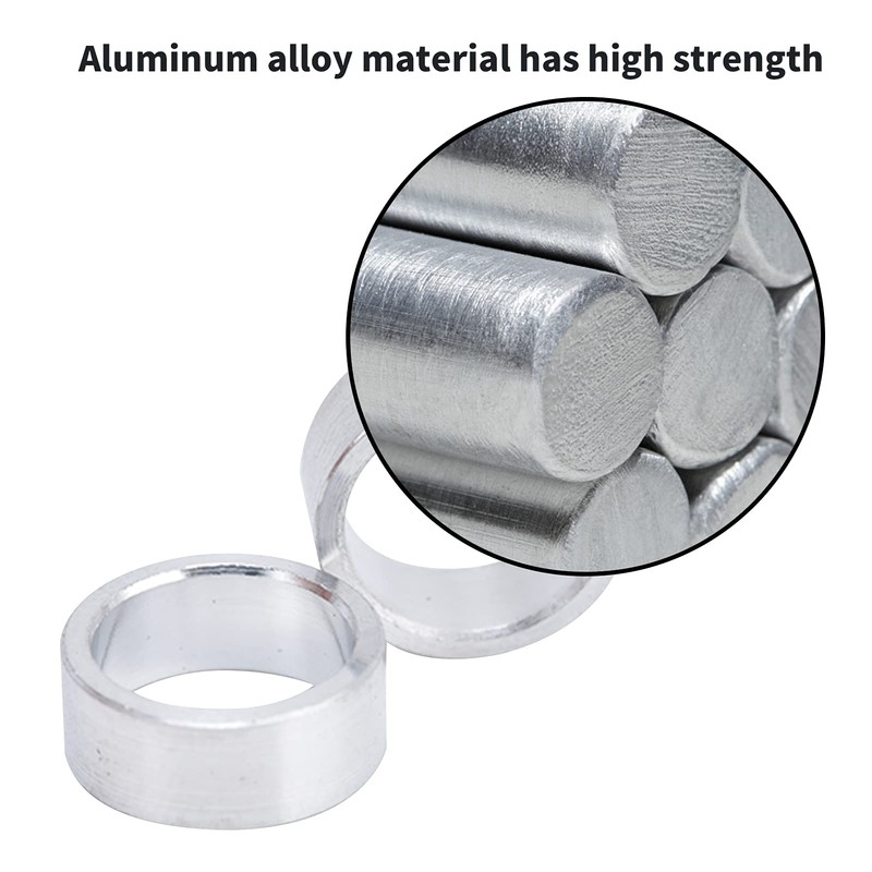 Gind Unthreaded Spacers, Corrosion Resistant Aluminum Alloy Spacers 10 pcs