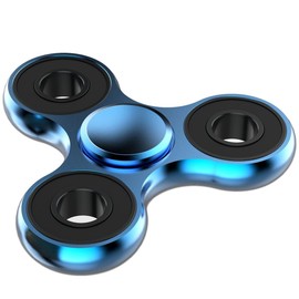 Vofolen Fidget Spinner Toy Ultra Durable Stainless Steel Bearing High Speed 3-5 Min Spins Precision Brass Material Hand Spinner, Focus Anxiety Stress Relief Boredom Killing Time Toys, Blue
