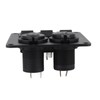 Car Marine 3+2combination LED Single Rocker Green Light Switch+Car Charger