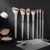 Makeup Brushes, MAANGE 10 Pcs Crystal Makeup Brush Set Professional