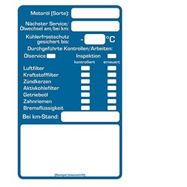 AUPROTEC Customer Service Sticker Workshop Service Sticker Selection: Pack of 50 Inspection Stickers